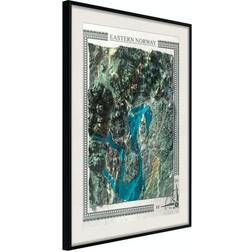 Arkiio Affisch Isometric Map: Eastern Norway [Poster] 40x60 Poster